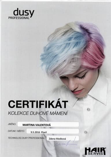 Certifikát 1